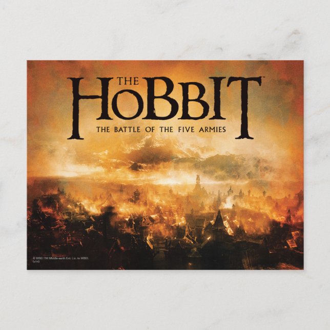 Carte Postale Le Hobbit : LA BATAILLE DU Logo CINQ ARMIES™ (Devant)