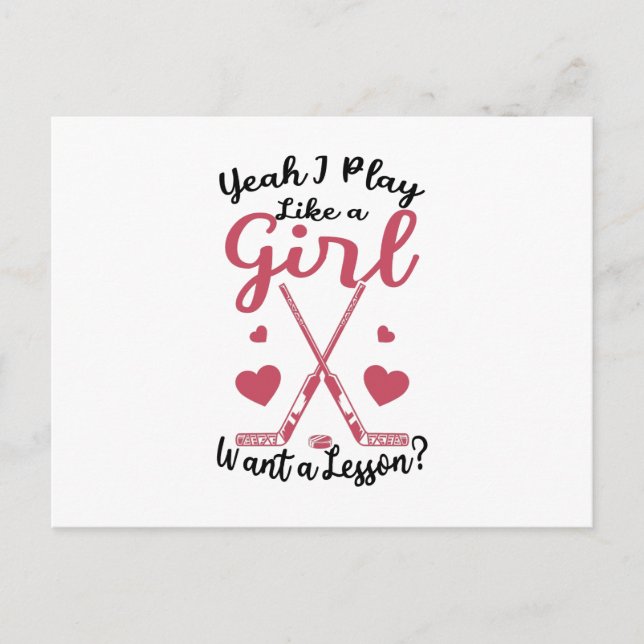 Carte Postale Le hockey (Devant)