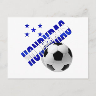 Carte Postale Le Honduras soccer étoiles football ballon design