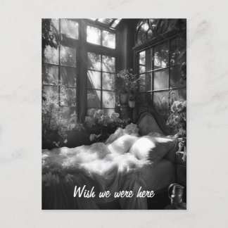 Carte Postale Le jardin boudoir B&W photo