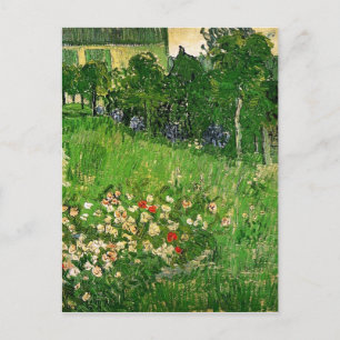Carte Postale Le jardin de Daubigny. Vincent van Gogh. beau