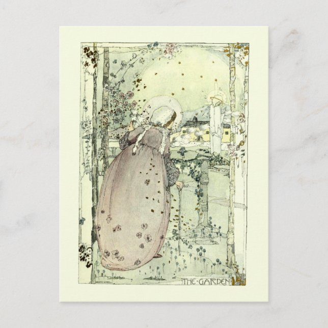 Carte Postale Le jardin de Jessie Marion King (Devant)