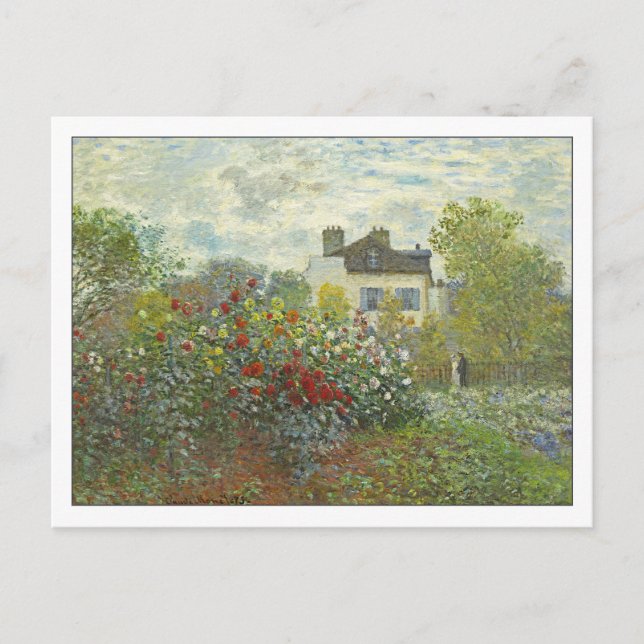 Carte Postale Le jardin de l'artiste à Argenteuil par Monet (Devant)