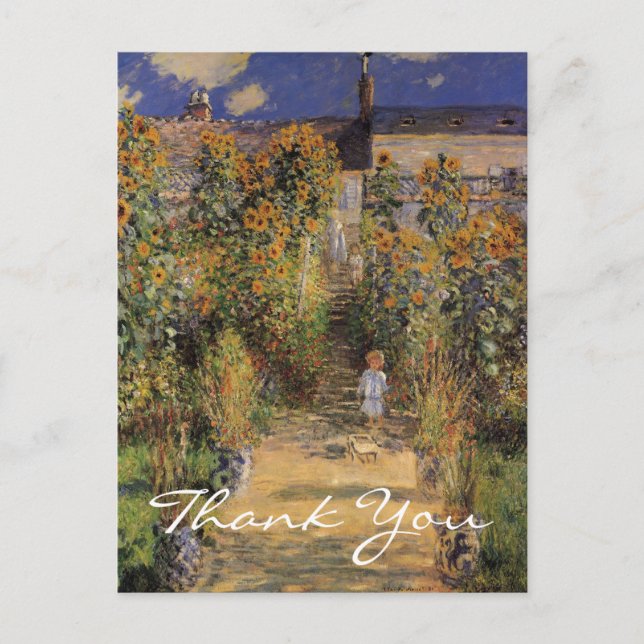 Carte Postale Le Jardin de l'artiste de Monet à Vetheuil (Devant)