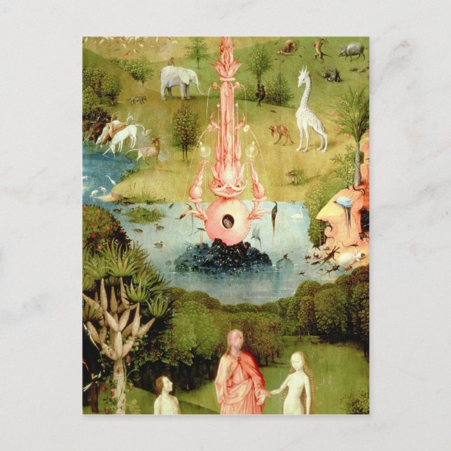 Carte Postale Le jardin des délices terrestres (Devant)