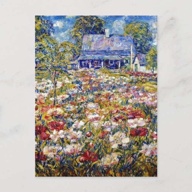 Carte Postale "Le Jardin des pivoines" (Devant)
