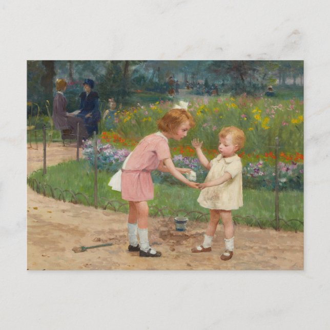 Carte Postale Le jardin du Luxembourg | Victor Gabriel Gilbert (Devant)