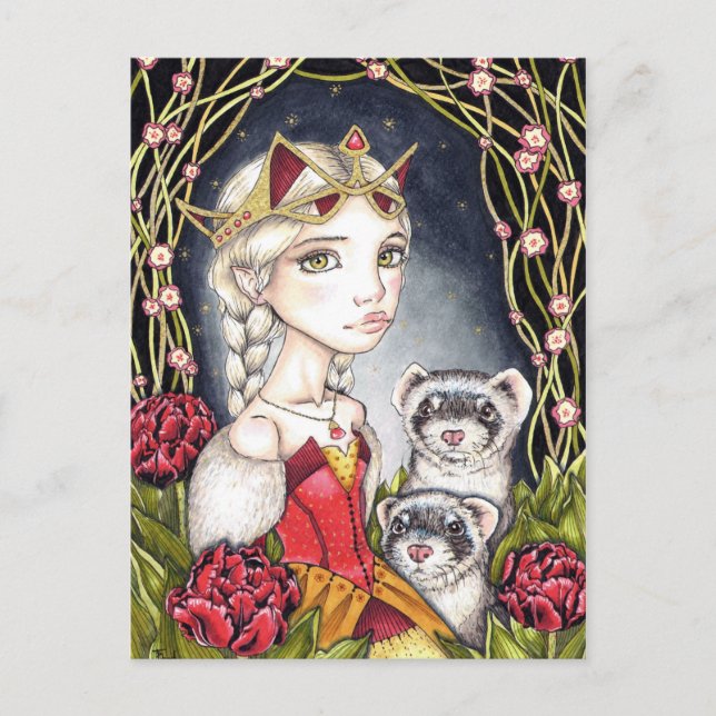 Carte Postale Le Jardin Nocturne (Devant)