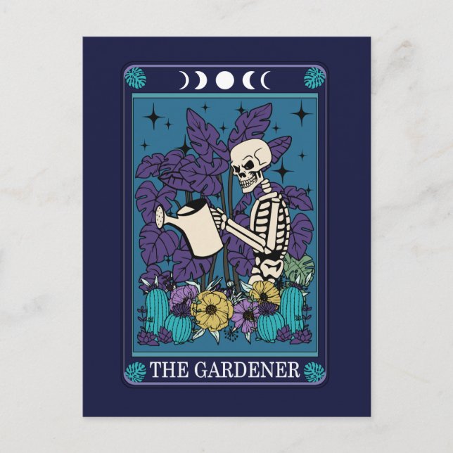 Carte Postale Le jardinier Funny Tarot Garden (Devant)