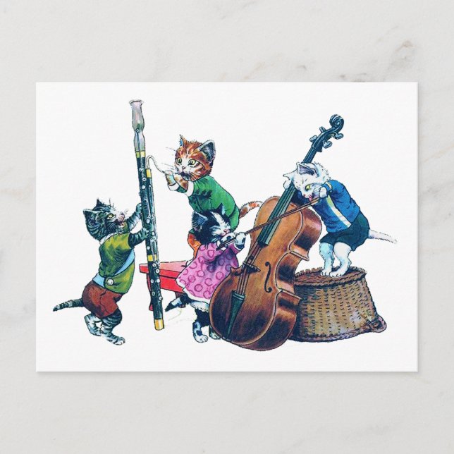 Carte Postale Le Jazz Cats Band (Devant)