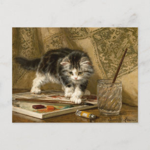 Carte Postale Le Jeune Artiste Henriëtte Ronner-Knip
