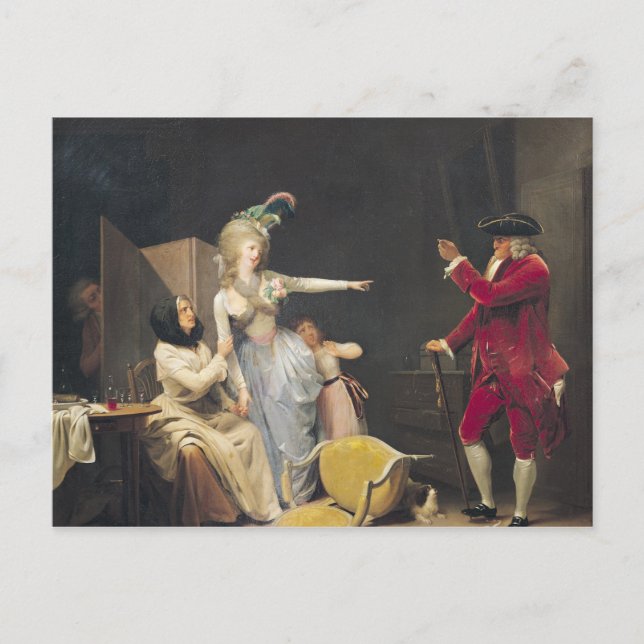 Carte Postale Le Jeune Homme, 1791 (Devant)
