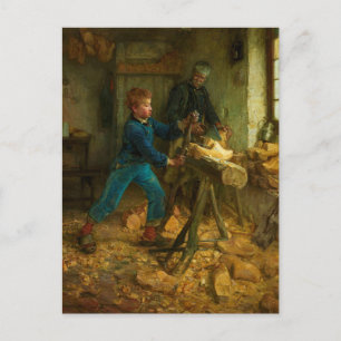 Carte Postale Le jeune sabotier par Henry Ossawa Tanner 1895