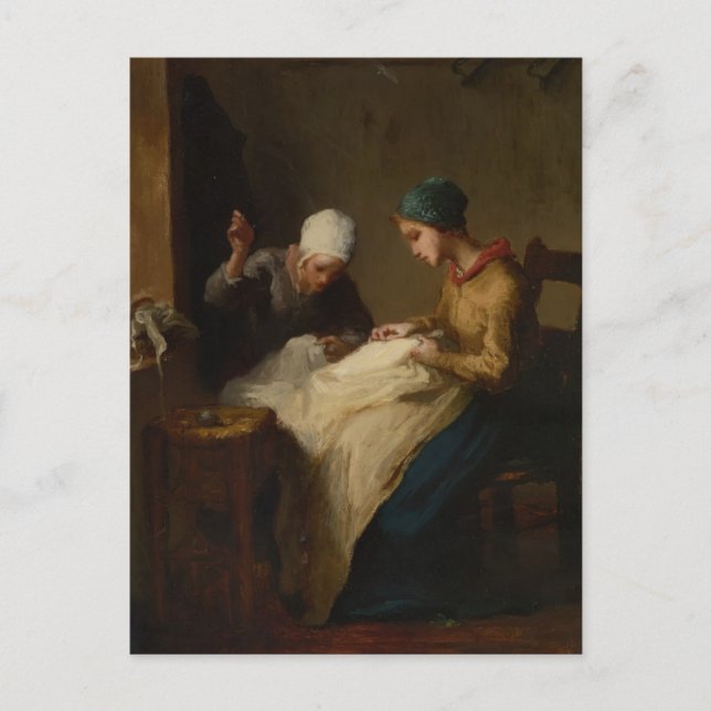 Carte Postale Le jeune stress maritime de Jean-François Millet (Devant)