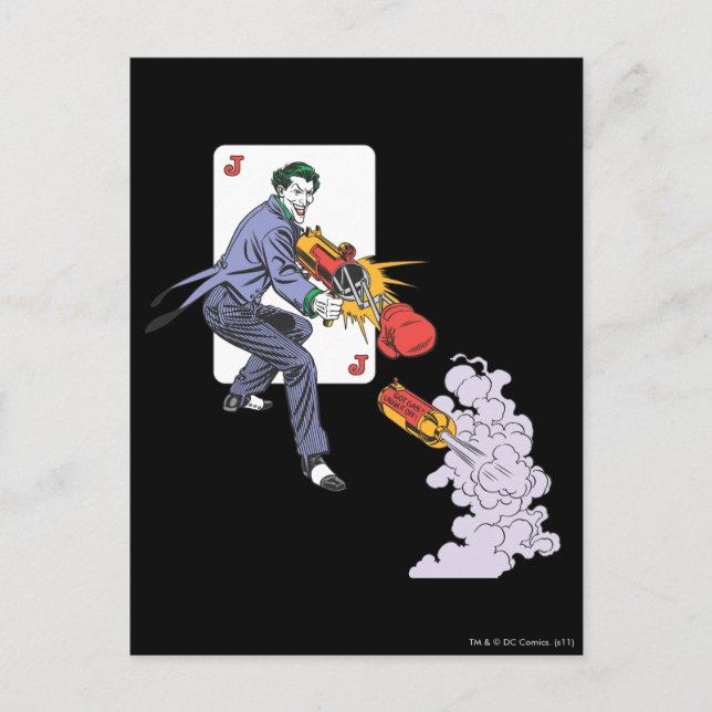 Carte Postale Le Joker Tire Du Gaz Loyant (Devant)