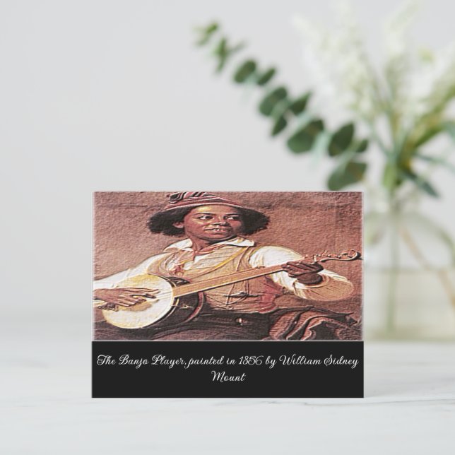 Carte Postale "Le joueur de banjo" (Debout devant)