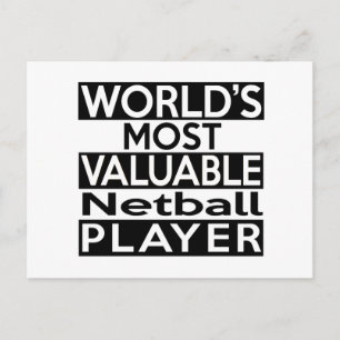 Carte Postale Le joueur de netball le plus précieux du monde