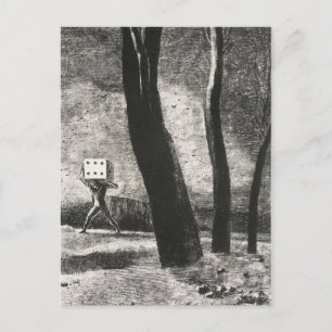 Carte Postale Le Joueur par Odilon Redon