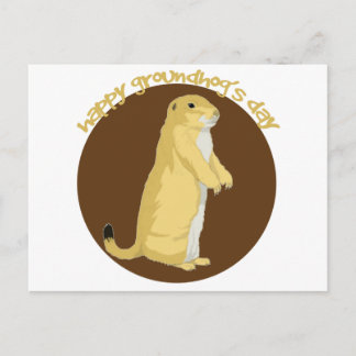 Carte Postale Le jour de Groundhog