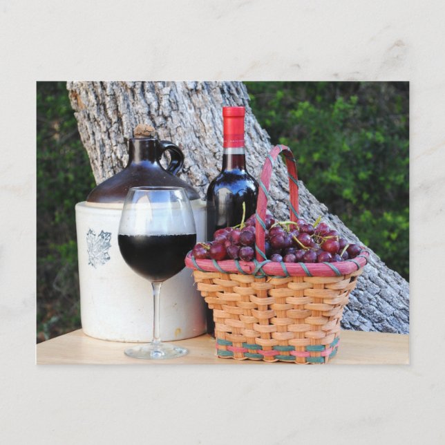 CARTE POSTALE LE JUG DU VIN OLE" (Devant)