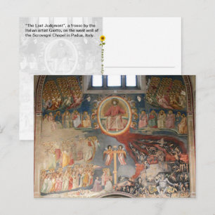 Carte Postale Le Jugement dernier - Chapelle Scrovegni, Italie -