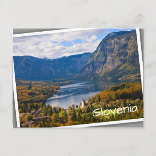 Carte Postale Le lac Bohinj en Slovénie en automne