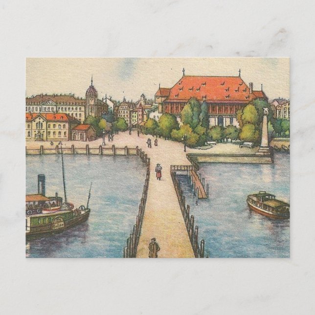 Carte postale - le Lac de Constance, Constance (Devant)