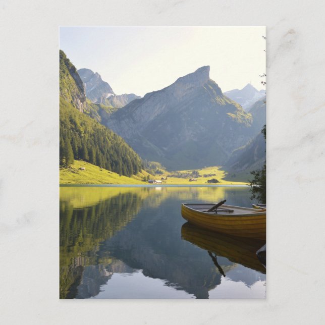Carte Postale Le lac des Alpes en Suisse (Devant)
