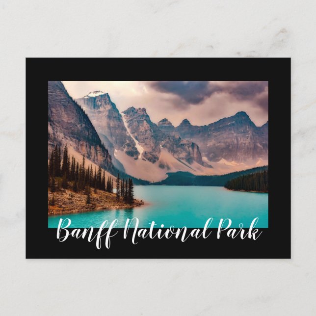Carte Postale Le lac du parc national Banff (Devant)