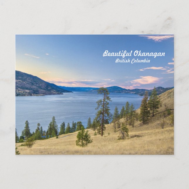 Carte Postale Le lac Okanagan (Devant)