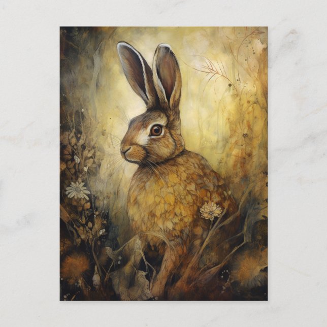 Carte Postale Le lapin Brown (Devant)