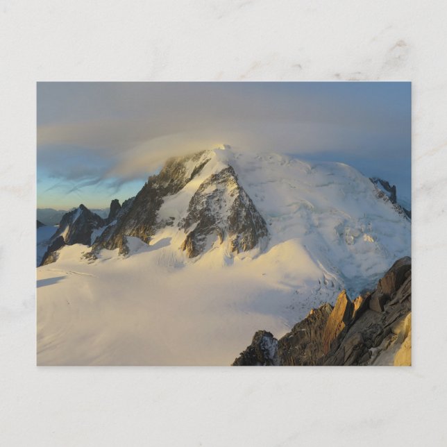 Carte Postale Le lever du soleil du Mont Blanc Alpes françaises (Devant)