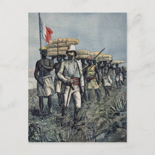 Carte Postale Le lieutenant Mizon sur sa mission de 1892