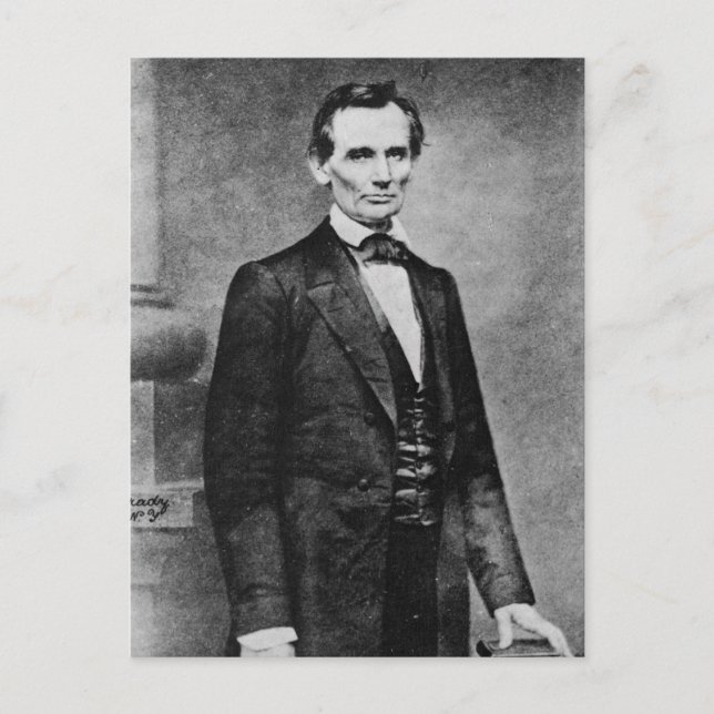 Carte Postale Le Lincoln Cooper Union Portrait ~ 1860 (Devant)
