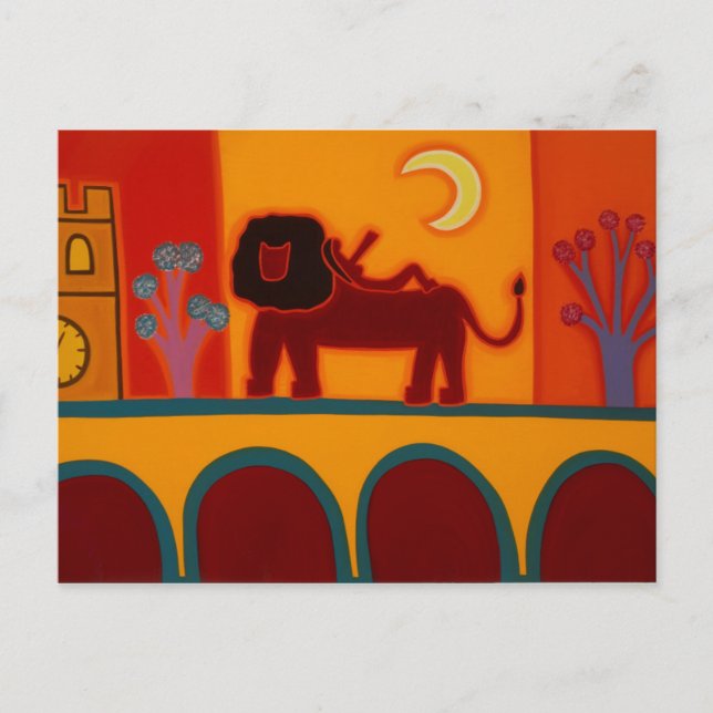 Carte Postale Le lion de Fulham Broadway 2008 (Devant)