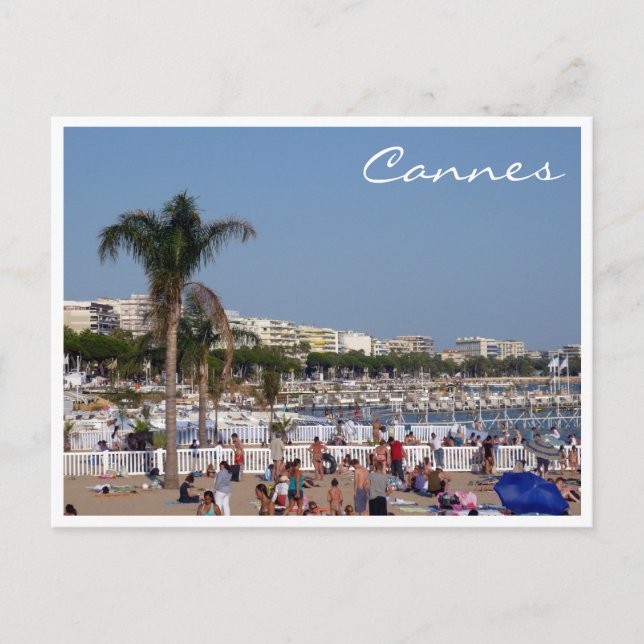Carte Postale le littoral de cannes (Devant)