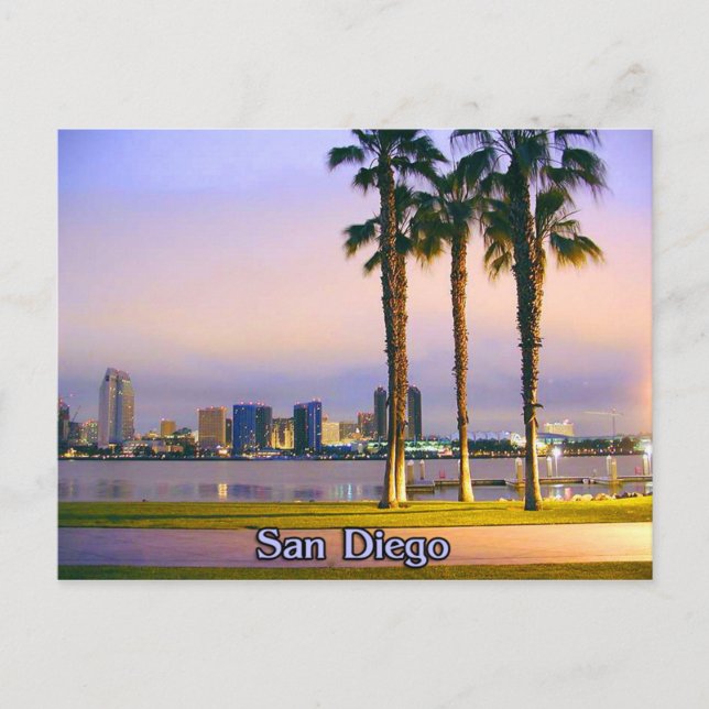 Carte Postale Le littoral de San Diego (Devant)