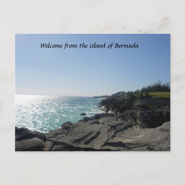 Carte Postale Le littoral des Bermudes (Devant)