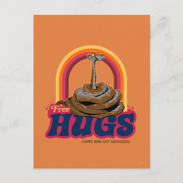 Carte Postale Le livre de la jungle | Hugs gratuits (Devant)