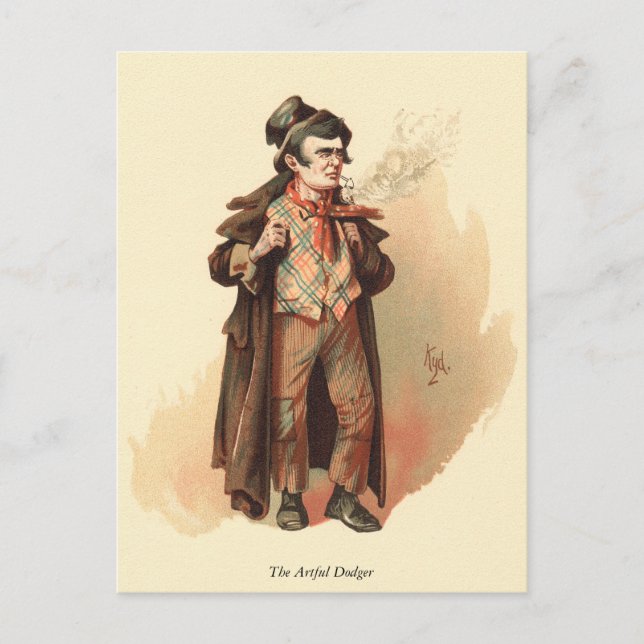 Carte Postale Le livre de l'amour de Kyd, Oliver Twist de Dicken (Devant)