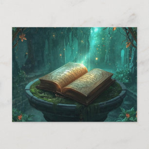 Carte Postale Le Livre Sacré de la Mousse et de la Magie