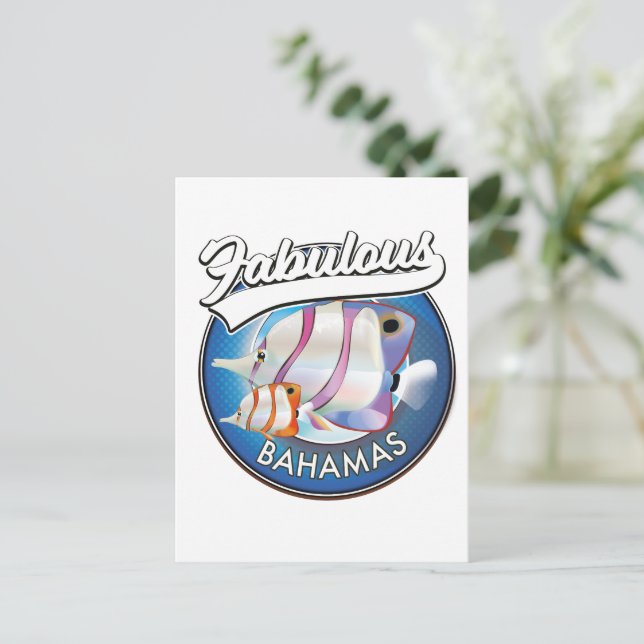 Carte Postale Le logo fabuleux des Bahamas (Debout devant)