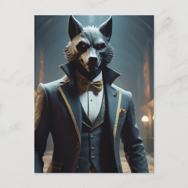 Carte Postale Le loup de gentilhomme (Devant)