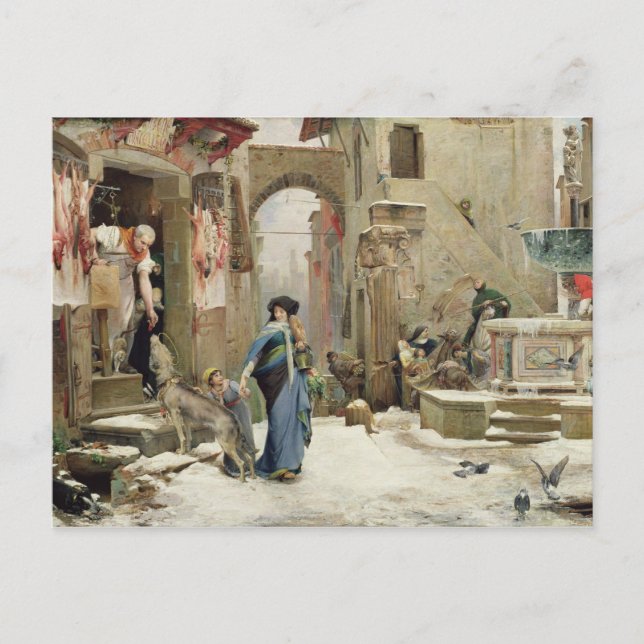 Carte Postale Le loup de Gubbio, 1877 (Devant)