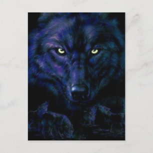Carte Postale Le Loup noir