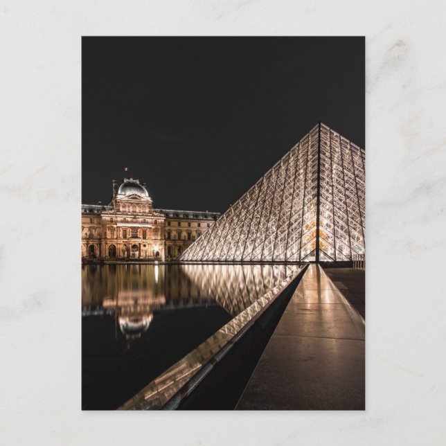 Carte Postale Le Louvre, Paris France (Devant)