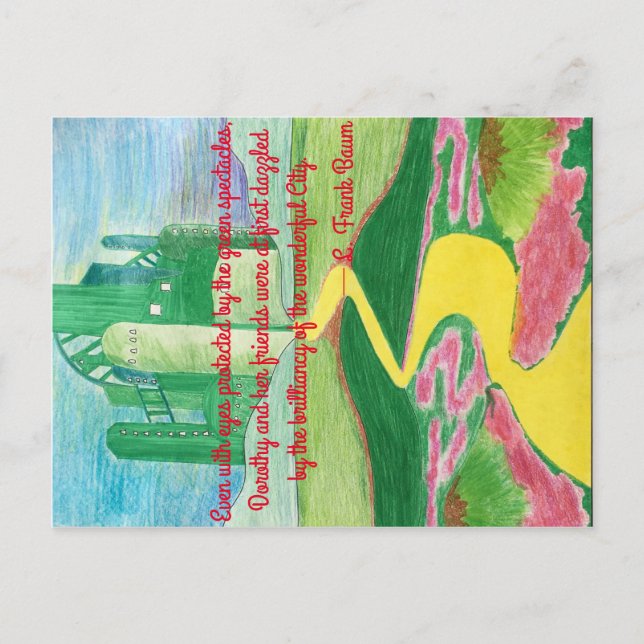 Carte Postale Le magicien de l'art d'Oz (Devant)