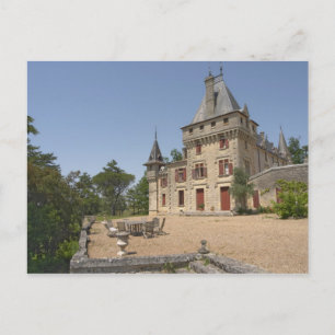 Carte Postale Le magnifique Château de Pressac et son jardin
