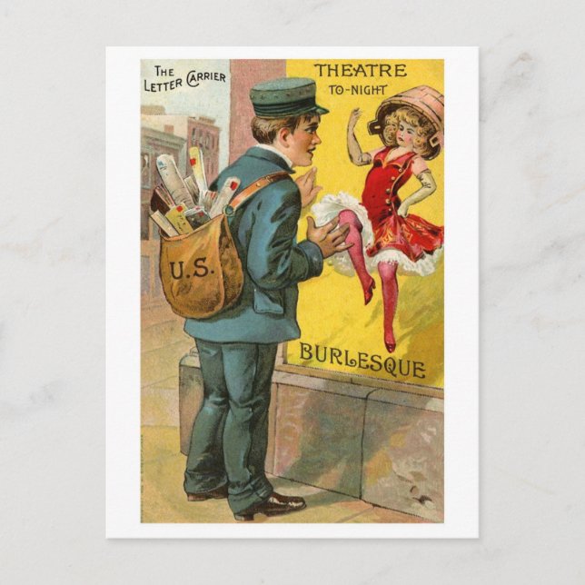 Carte Postale Le Mailman "occupé" (Devant)