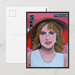 Carte Postale Le Mannequin Peinture par Alfred Fox